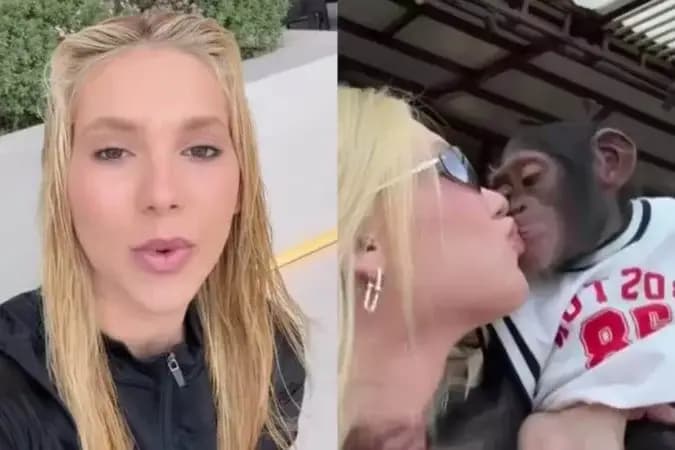 Virginia Fonseca se pronuncia após polêmica com vídeo beijando macaco e repudia ataques contra Vini Jr.