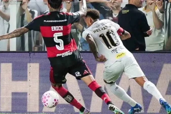 Neymar faz dois, e Santos busca empate incrível contra o Flamengo
