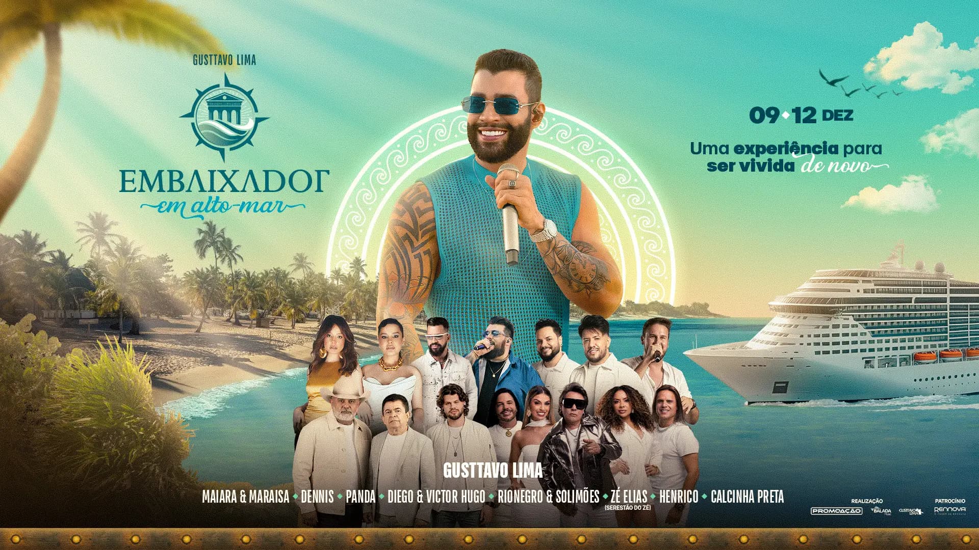 Embaixador em alto Mar com a Clube