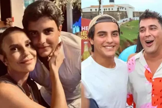 Filho de Ivete Sangalo faz declaração carinhosa a André Marques: 'Amor crescendo comigo'