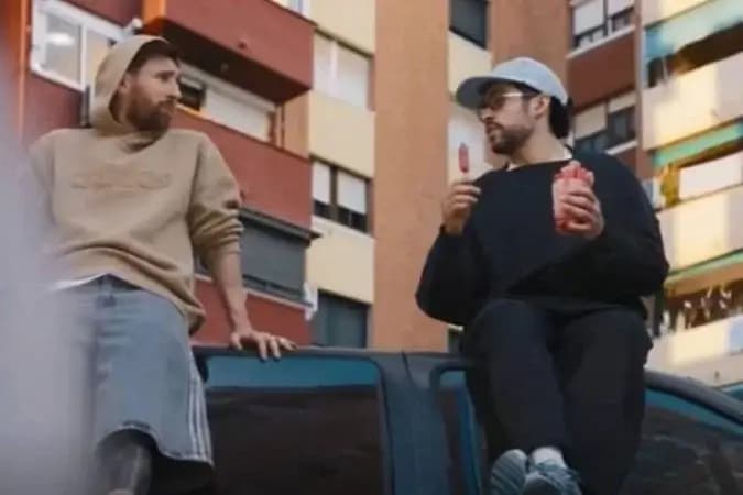Messi divide cena com Yamal, Zidane e Bad Bunny em filme da Adidas