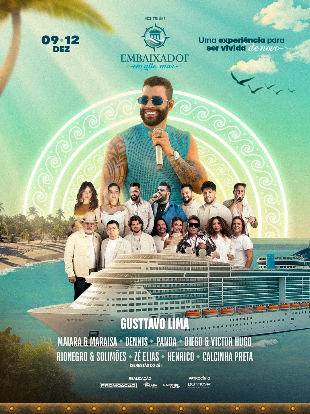 Embaixador em alto Mar com a Clube