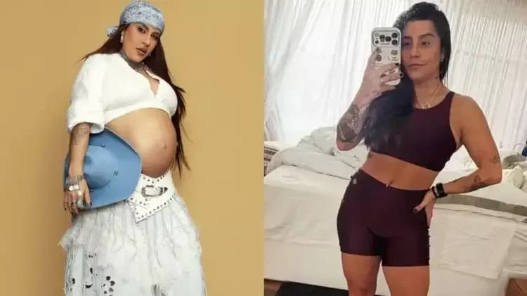 Lauana Prado retorna à academia 26 dias após parto: 'Aos poucos'