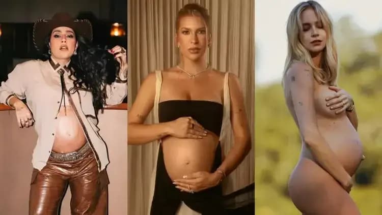 Famosas grávidas vivem emoção intensa com bebês a caminho