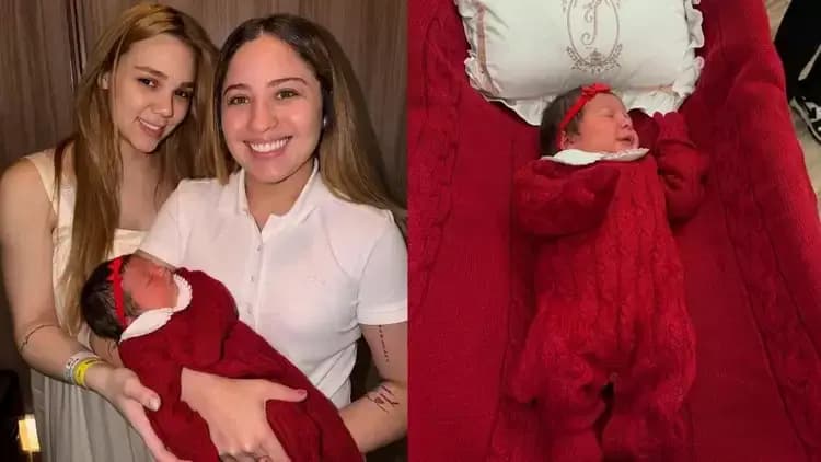 Júlia Ribeiro revela bastidores do parto da filha com Mari Fernandez