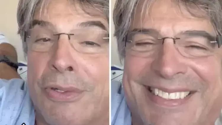 Olivier Anquier faz cirurgia no joelho e expõe desgaste após procedimento