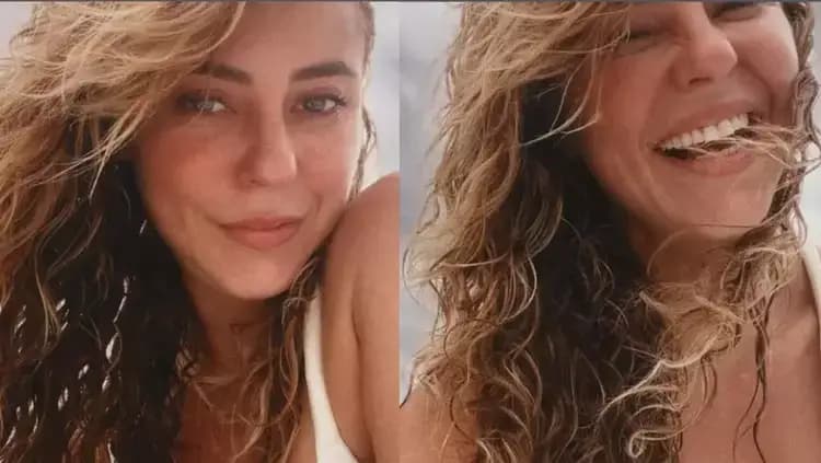 Paolla Oliveira surge de biquíni branco na Itália e encanta fãs; veja fotos
